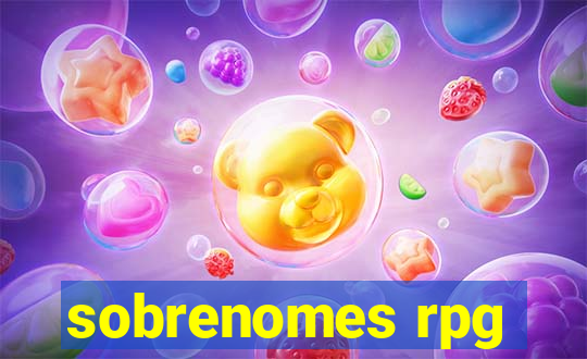 sobrenomes rpg